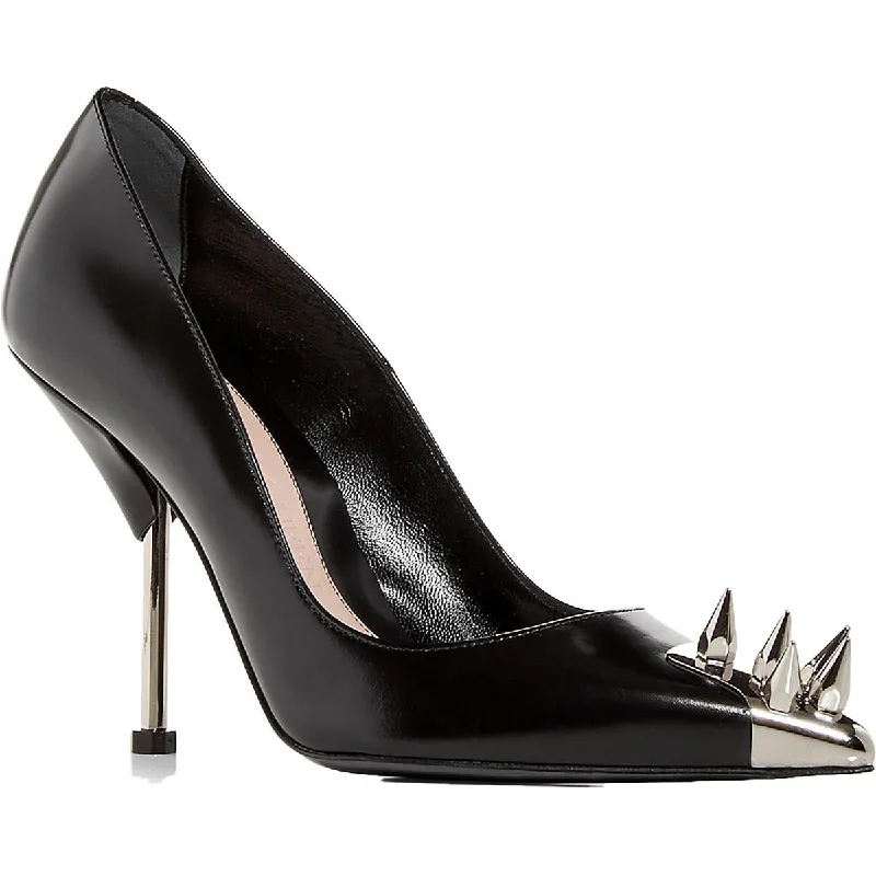 Alexander McQueen Womens Leather Studded Pumps