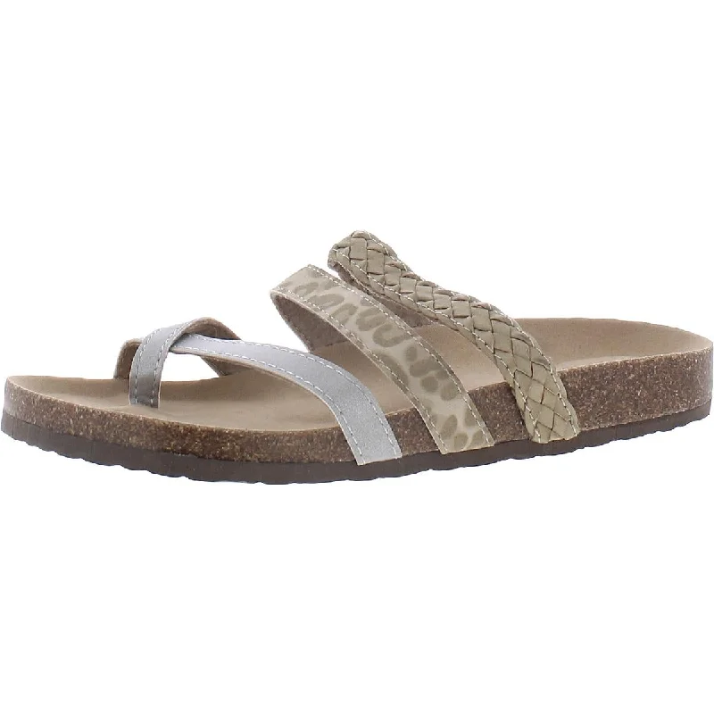 Arizona Jeans Co.  Womens Fabian Toe Loop Open Toe Footbed Sandals