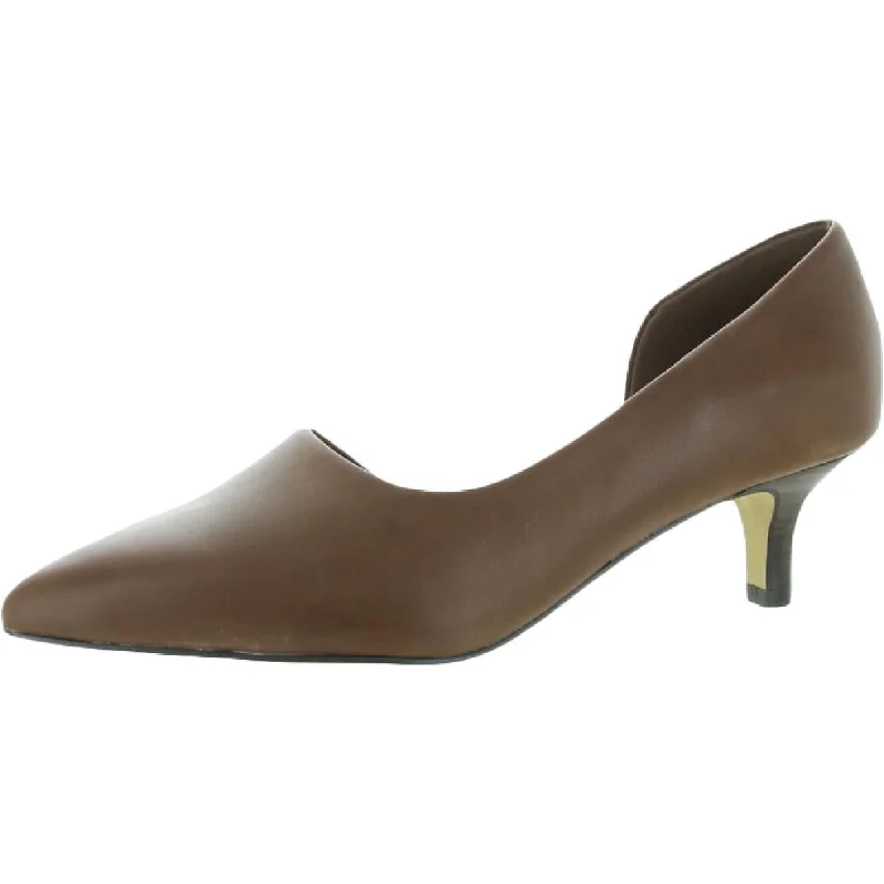 Bella Vita Womens Quilla Leather Pointed Toe D'Orsay Heels