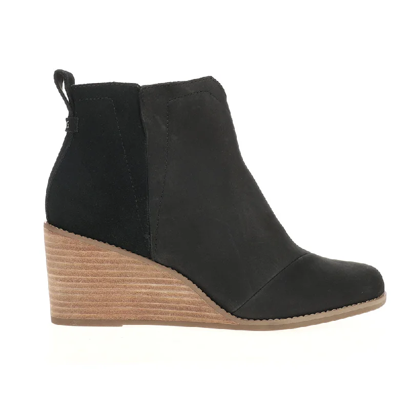 Clare Ankle Wedge Round Toe Booties