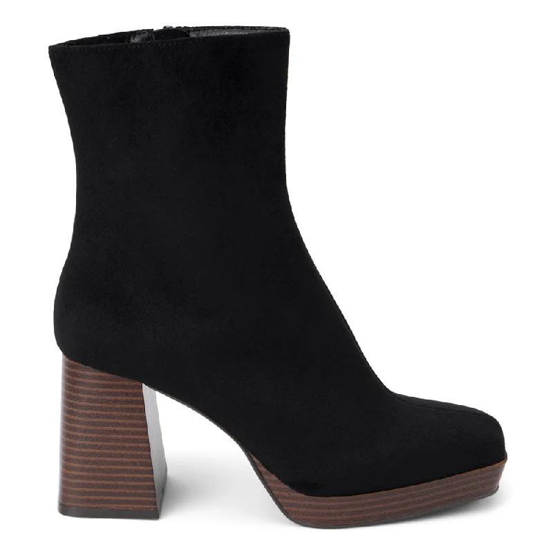 Duke Square Toe Platform Zippered Boots