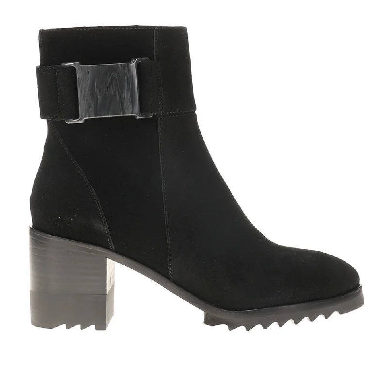 Helli Water Resistant Heeled Round Toe Zippered Booties