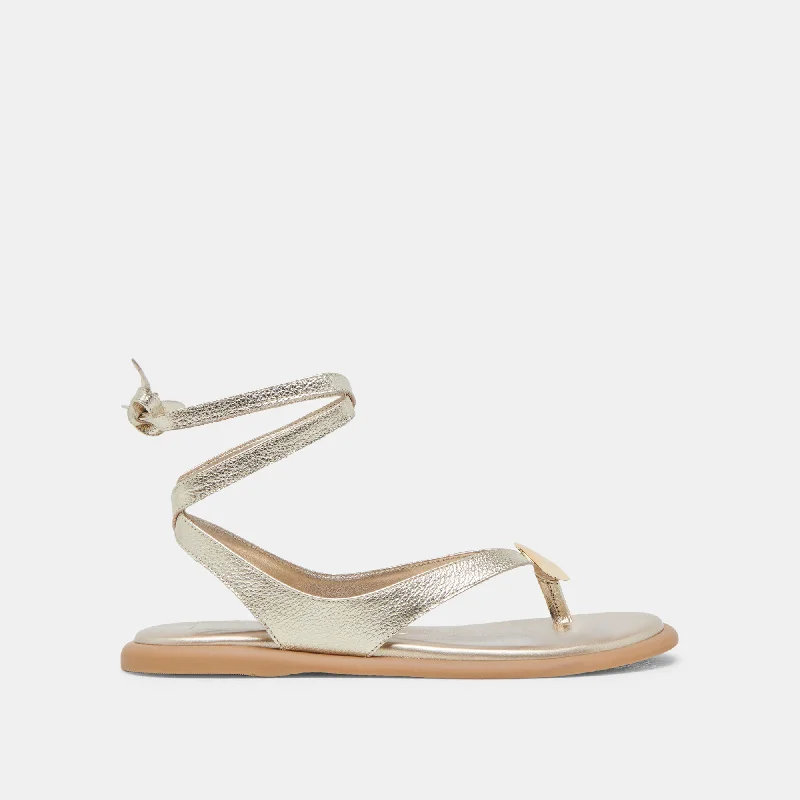 JUDY SANDALS LIGHT GOLD LEATHER