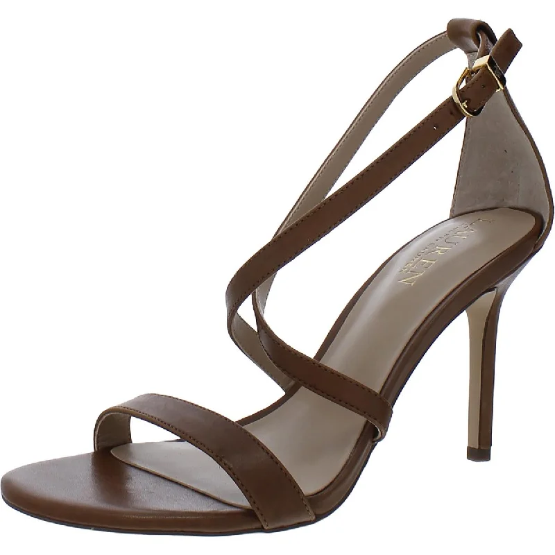 Lauren Ralph Lauren Womens Gabriele Leather Criss-Cross Pumps