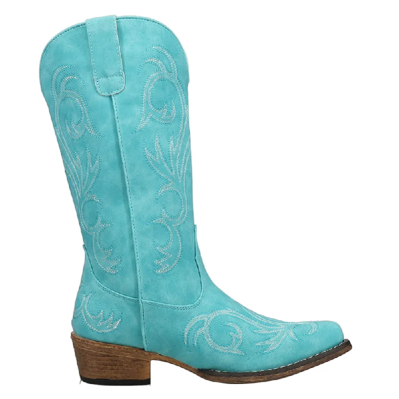 Riley Embroidered Snip Toe Cowboy Boots