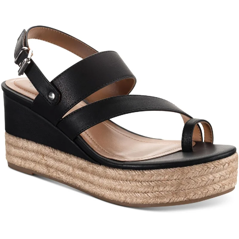 Style & Co. Womens Bettyy Toe Loop Espadrille Wedge Sandals