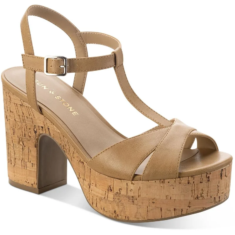 Sun + Stone Womens Jillien Cork Block Heels