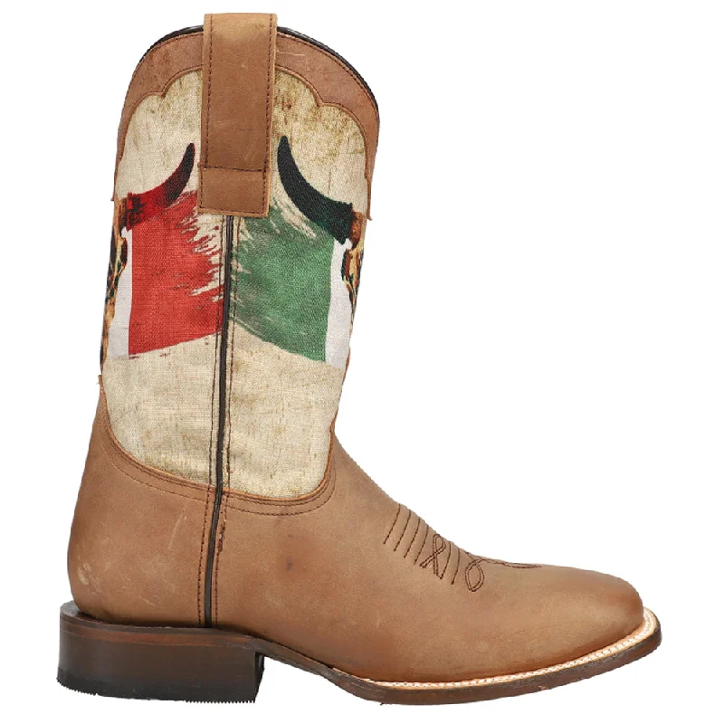 Viva Mexico Square Toe Cowboy Boots