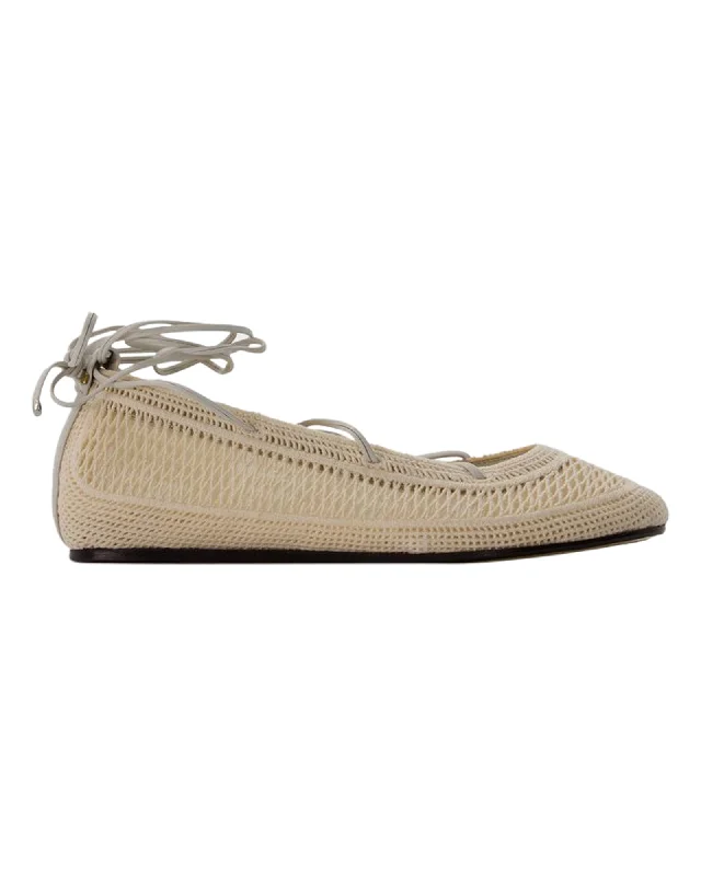 Belna Ballerinas - Isabel Marant - Cotton - Beige