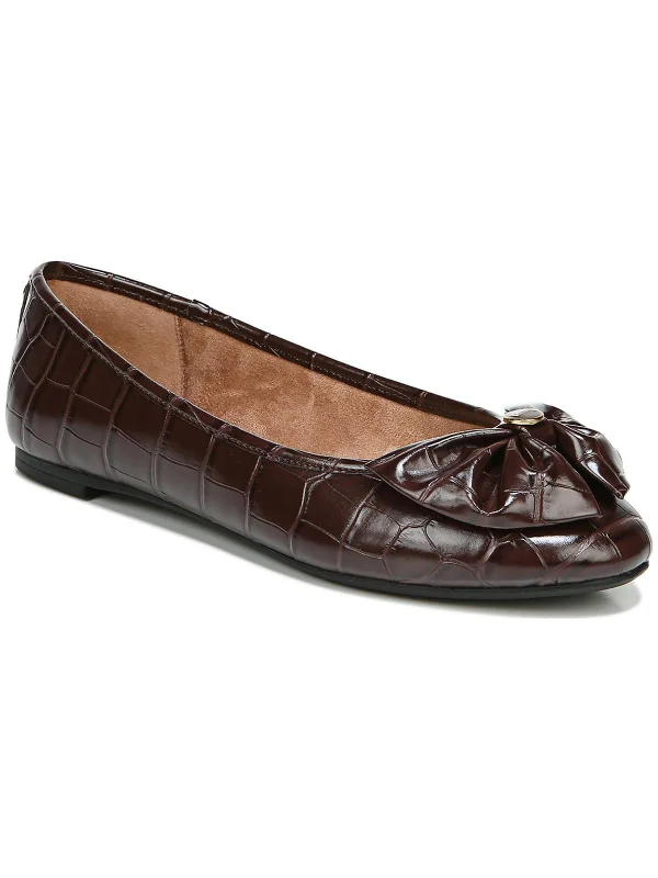 dark brown croc print