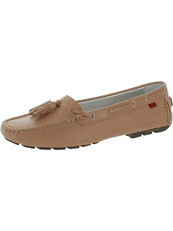 Cherry St. Womens Leather Slip-On Moccasins