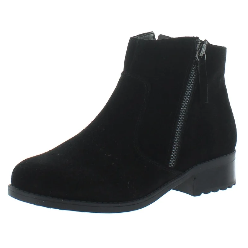 Easy Spirit Womens Rachele Suede Low Heel Ankle Boots