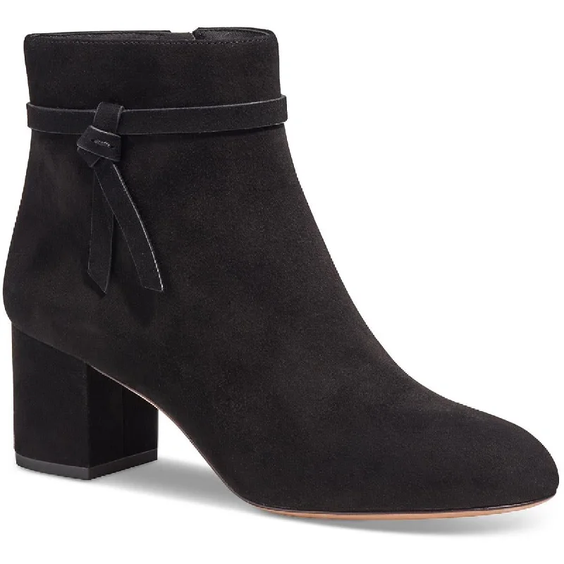 Kate Spade New York Womens Knott Suede Booties