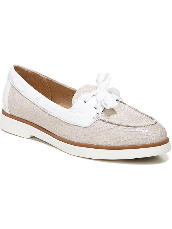 Korrine-Boat Womens Leather Slip On Boat Shoes