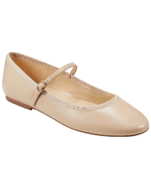 Marc Fisher LTD Espina Leather-Trim Mary Jane Flat