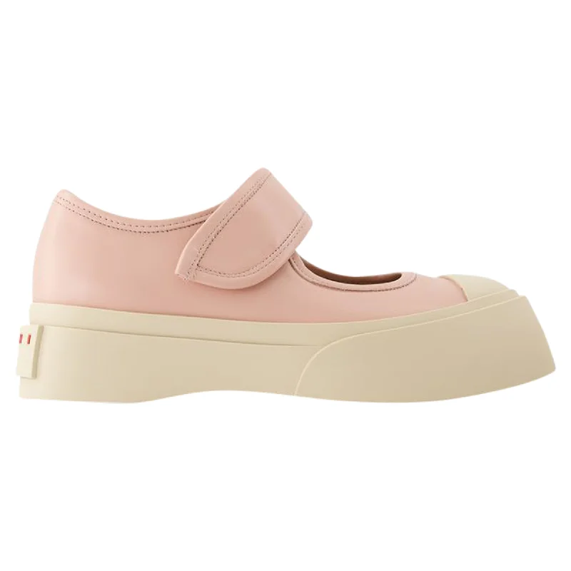 Mary Jane Sneakers - Marni - Leather - Pink