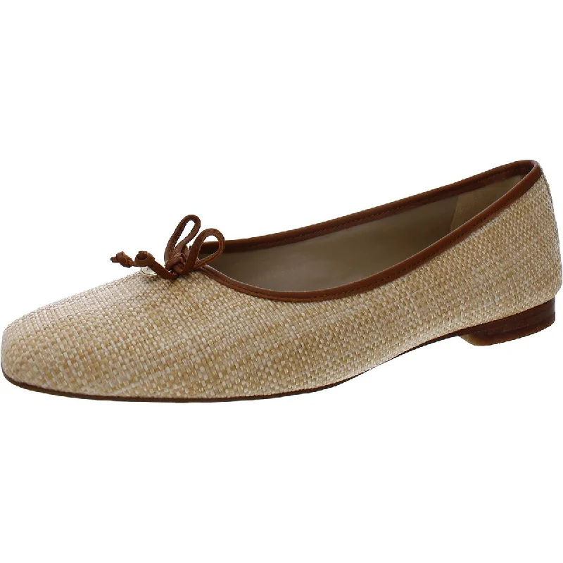 Meadow Womens Bow Square Toe Ballet Flats