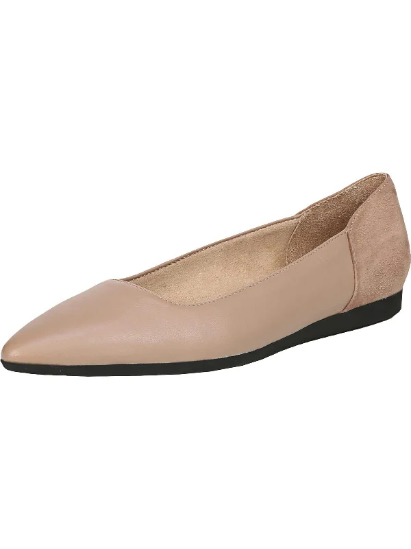 RAYNA Womens Leather Dressy Ballet Flats