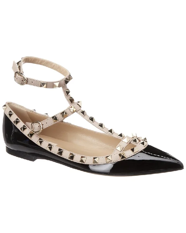 Valentino Rockstud Caged Leather Flat