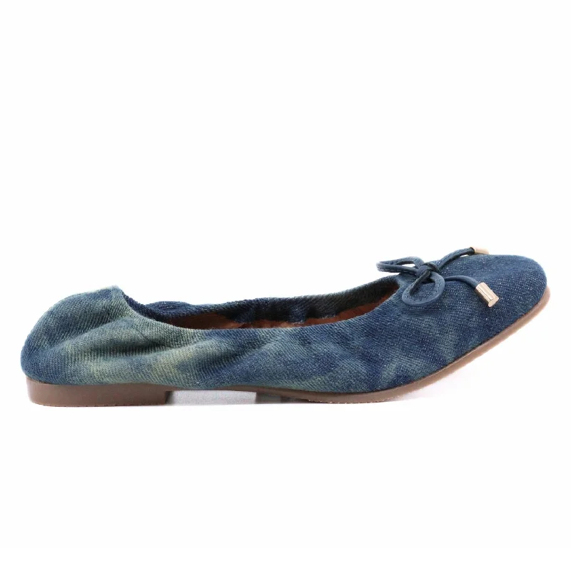 Women's Ballet Flats In Denim