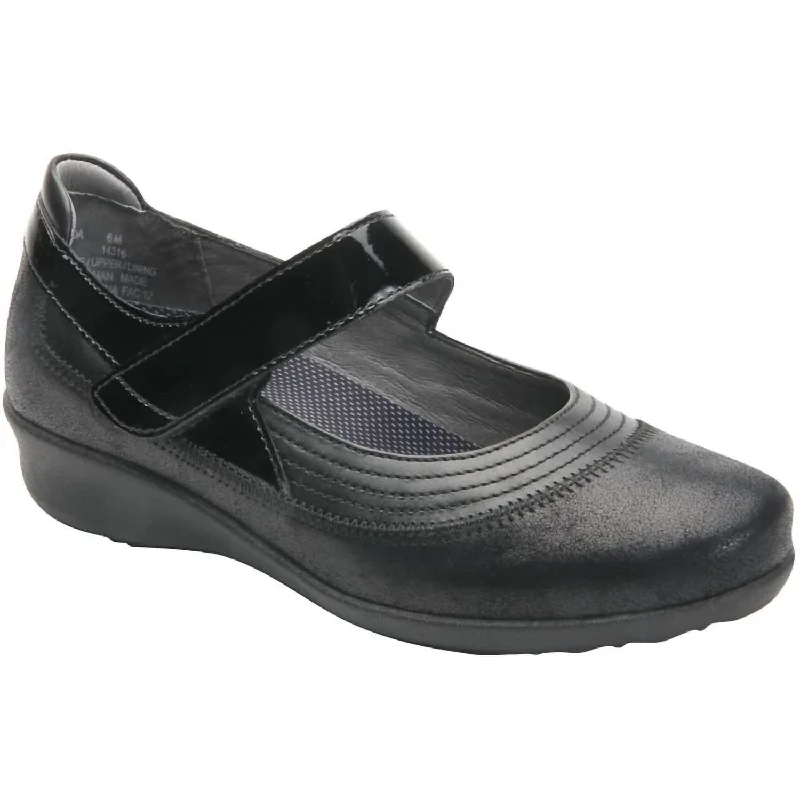 Women's Genoa Maryjane Shoes - Narrow Width In Dusty Black