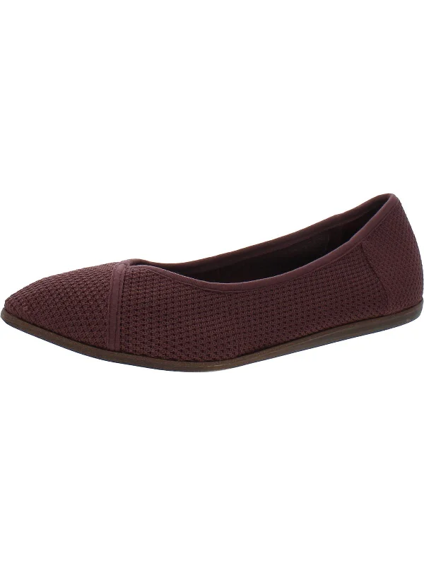 Womens Textured Knit Loafers