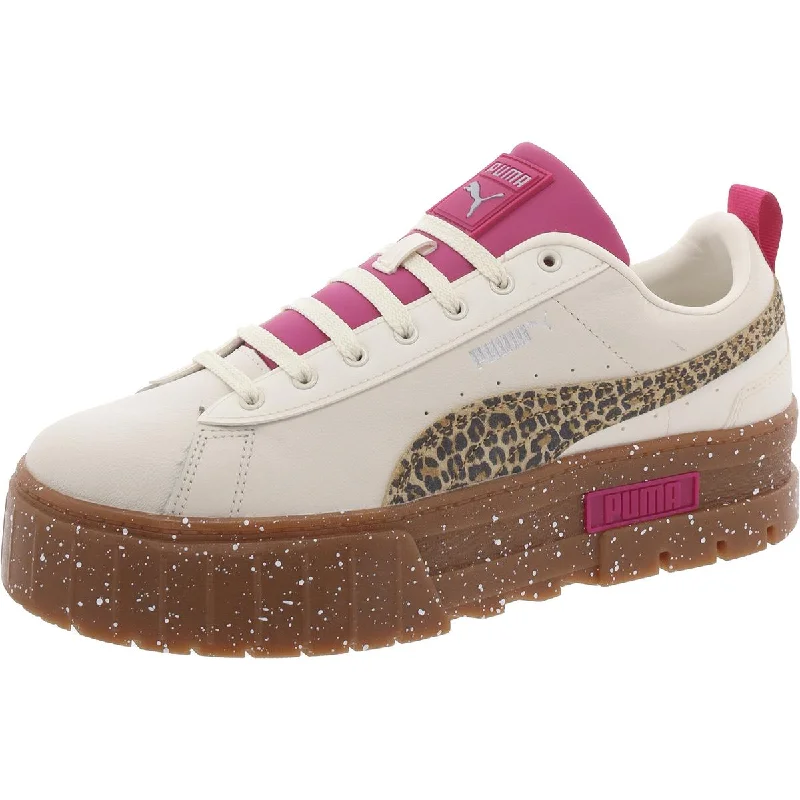 Womens Animal Print Cushioned Footbed Casual And Fashion Sneakers