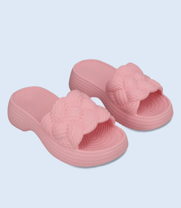 BW6640-PINK-Women Platform Slipper