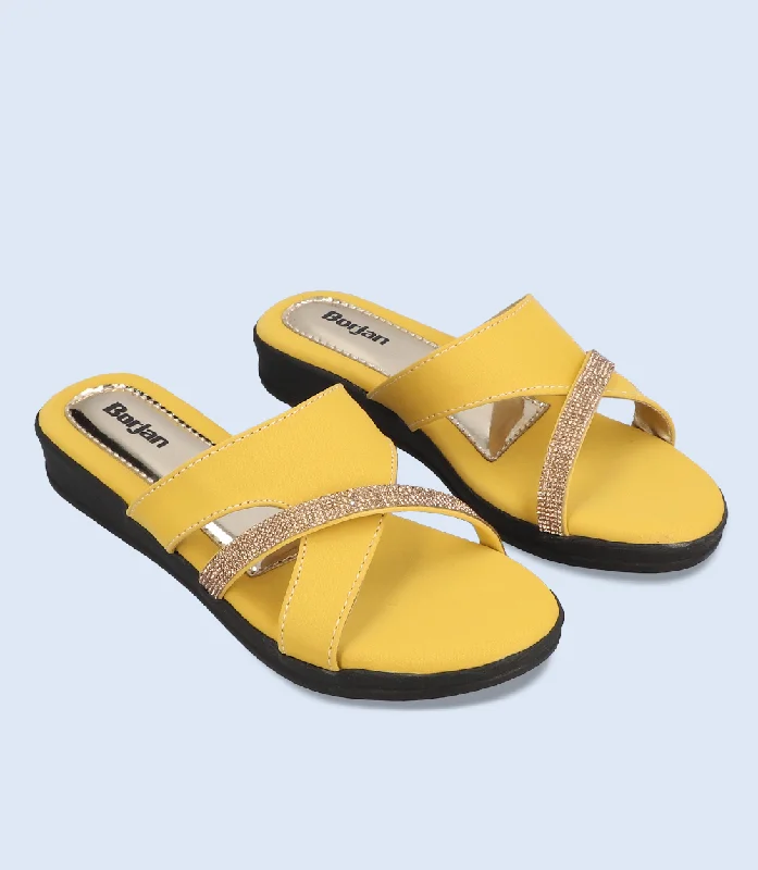 BW9204-MUSTARD-Women Slipper