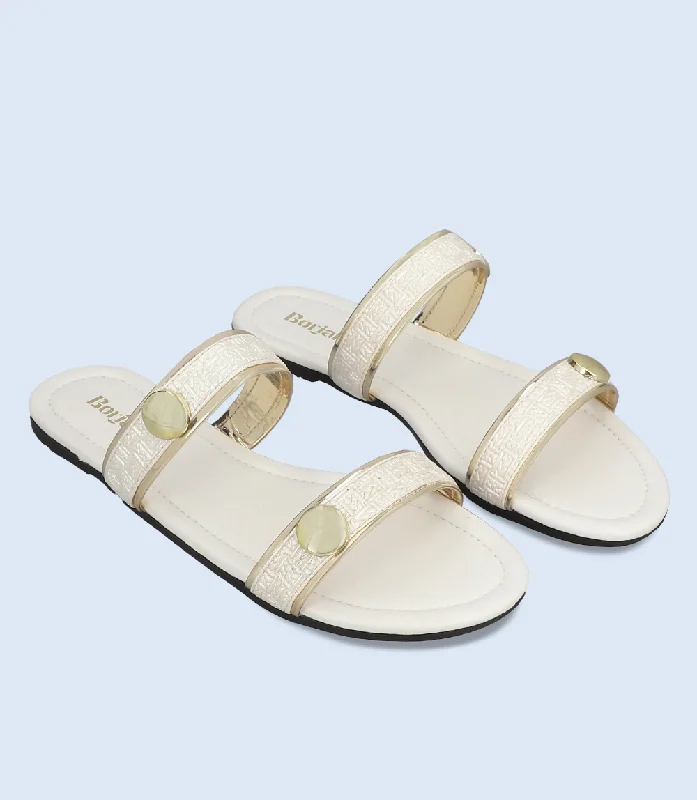 BW9899-WHITE-Women Slipper