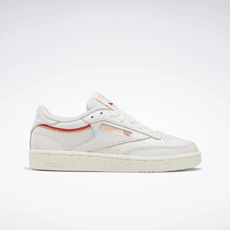 Club C 85 (White + Orange + Red)