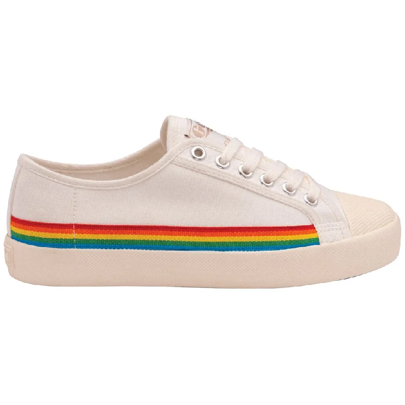 Coaster Rainbow Drop Sneaker (Off White + Multi)