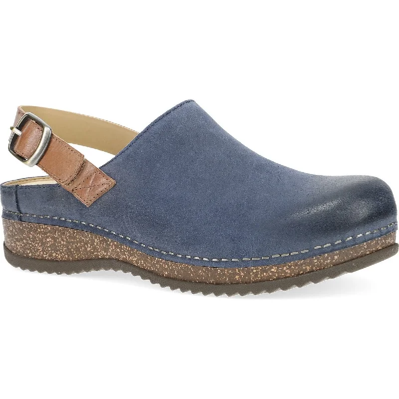 BLUE BURNISHED SUEDE