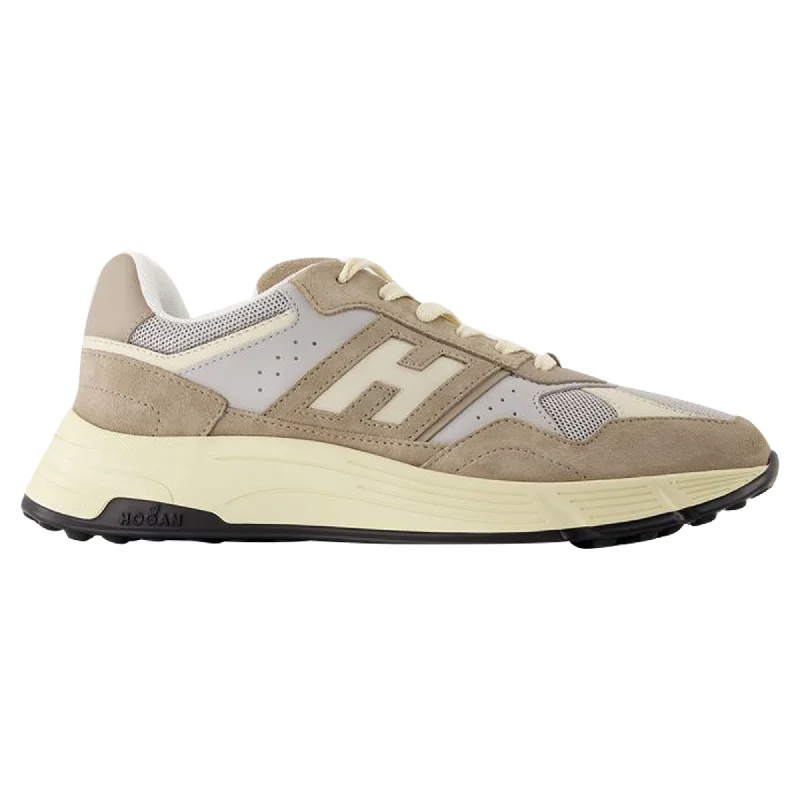 Hogan Hyperlight Sneakers - Hogan - Leather - Khaki