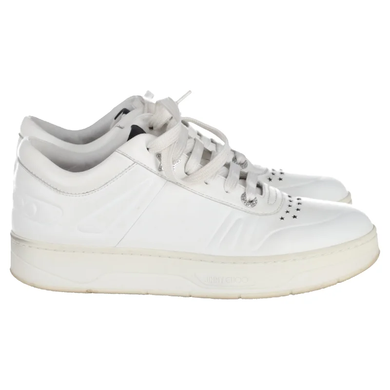 Jimmy Choo Hawaii Sneakers in white Calfskin Leather