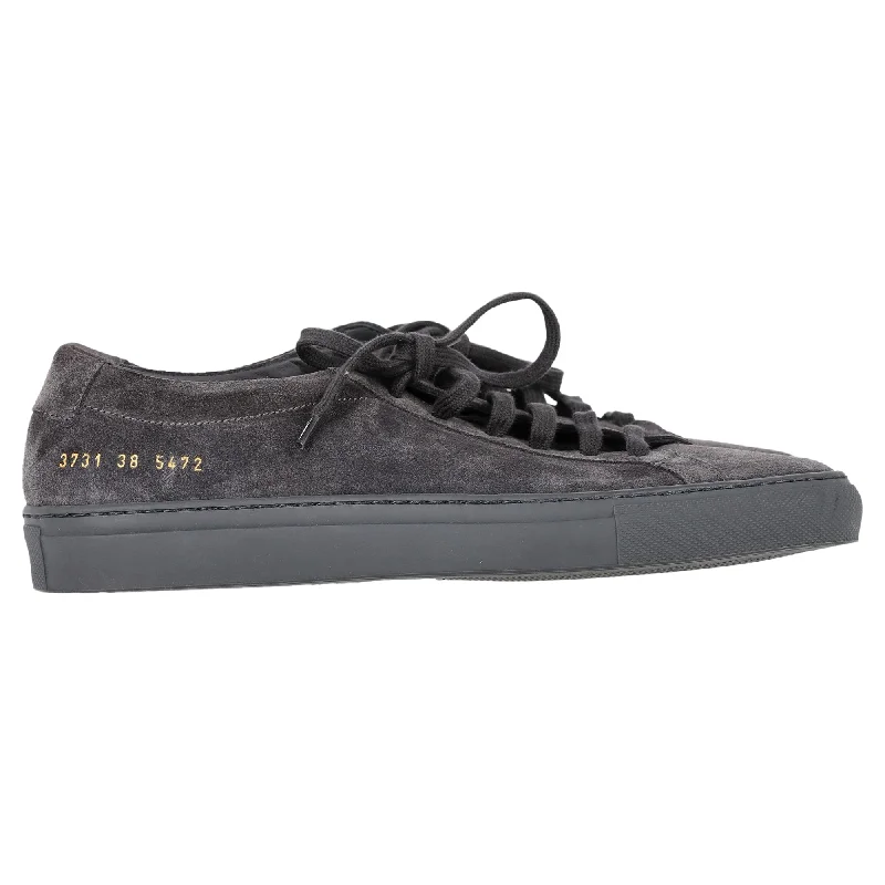 Woman by Common Projects Achilles Sneakers in Grey Suede