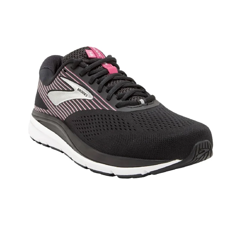 Women's Addiction 14 Sneaker In Black/hot Pink/silver